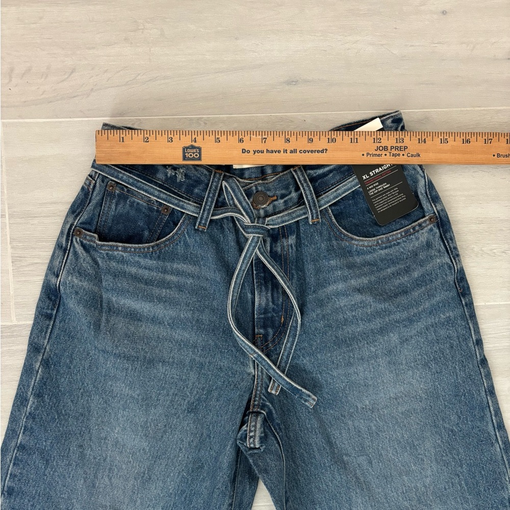 Levi's Blue Wide Leg Flare Jeans - Picture 6 of 8